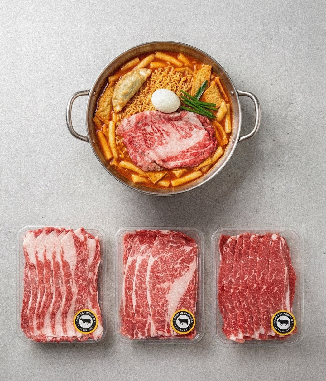 미국산 와규 차돌박이 세트 American Wagyu Chadol Set