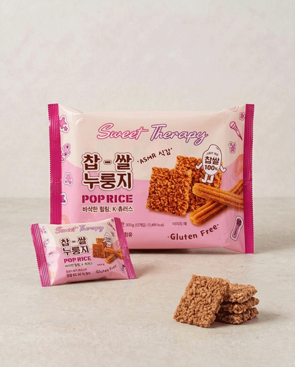 찹쌀 누룽지 (츄러스맛) Sticky Rice Pop (Churros)