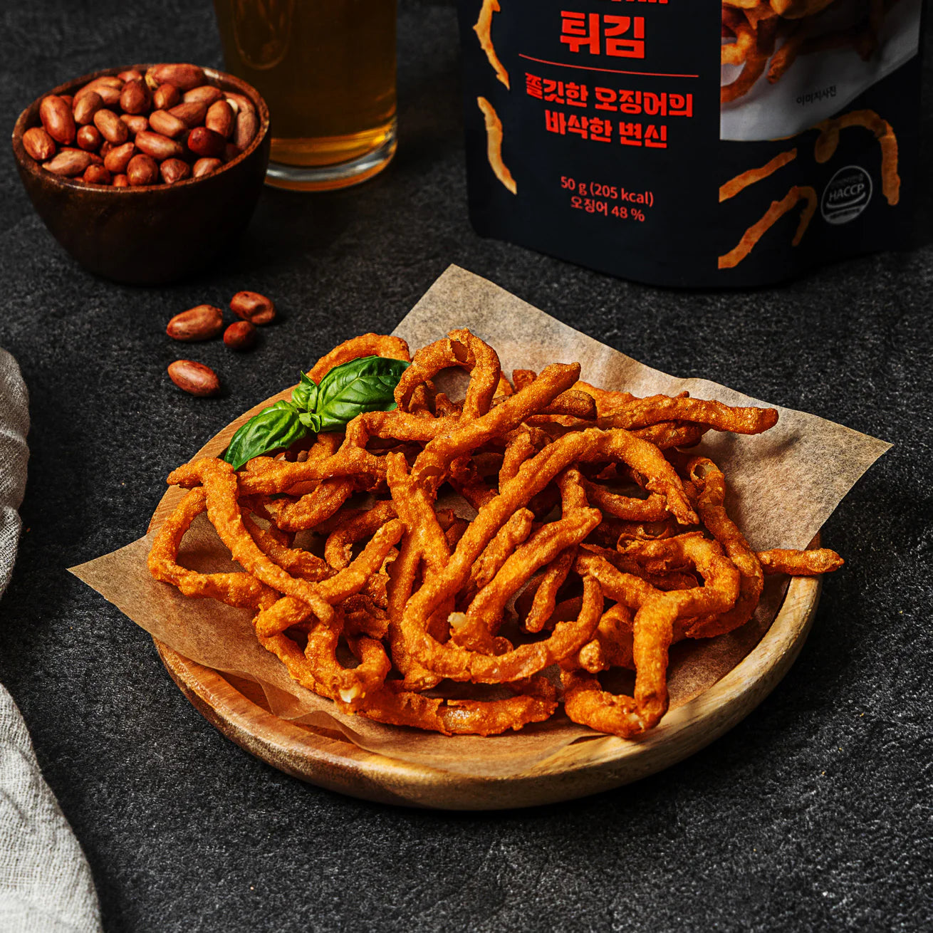 진미채튀김 Crispy Seasoned Squid Strips