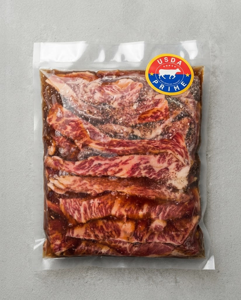 양념 프라임 꽃살 주물럭 Prime Boneless Short Rib Chunks (Marinated)